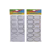 Nalepke 14x25,5 cm na koreninah, okvir z imenom in priimkom
