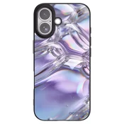 Silikonski črni ovitek za Apple iPhone 17 - Iridescent bubbles