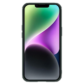 Nillkin teksturiran ohišje iphone 14 pro max oklepno ohišje s pokrovom za kamero temno zeleno