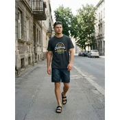 Sinsay - Teksas loose jogger šorc sa efektom ispranosti - steel blue