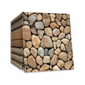 Tridimenzionalne stenske nalepke v imitaciji kamna (10 kos.) | STONEBLOCKS