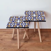 Hanah Home Set klub stocica 2Shp26, 2 komada, Šareni