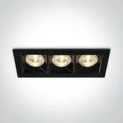 VGRADNA LED SVETILKA 12W/3000K/960lm IP20 ČRNA DM50306B/B/W