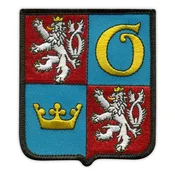 shumee Našitek Královohradeškega kraja - grb - Magnetna podlaga - Vezeni našitek/značka/emblem