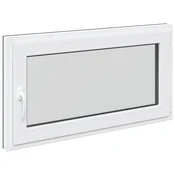 Vidaxl Okno za klet RISOR 110 x 60 cm PVC in steklo Antracit