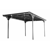 Westmann aluminijska nadstrešnica za automobile s ravnim krovom Helsinki (15m2, 3x5m) | BRANDED IN GERMANY
