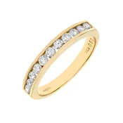 DIAMANT LETERNEL Prstan Eternity-Ring aus 375 Gelbgold mit Diamant zlata
