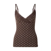 HOLLISTER Top smeda / bijela