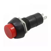 Taster plasticni 3A/250V crveni okrugli, fi=12mm