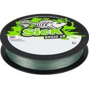 Pletena Vrvica Berkley x8 Sick Braid Green 0,06-0,33mm/300m