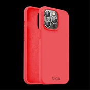 Sign Tekoči silikonski ovitek za iPhone 15 Pro Max - rdeč