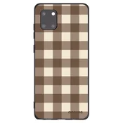 Silikonski črni ovitek za Samsung Galaxy Note 10 Lite N770F - Brown grid