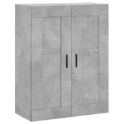 MAISON CHIC Stenska omarica - Zidna omarica betonsko siva 69,5x34x90 cm inženirski les iu164, (22063493)