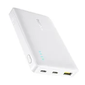 BASEUS Prenosna baterija 10000mAh 22,5W EnerFill FP21 USB-A USB-C s kablom USB-C - bela