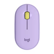 LOGITECH LOGITECH Pebble M350 vijolična Bluetooth USB 1000 DPI pisarniška miška, (21956898)