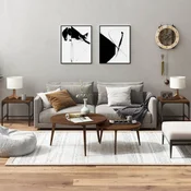 Bocni stolici 2 kom Smeda hrasta 40x40x35 cm konstruirano drvo