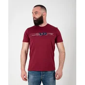 No Copy Muška majica Okruglina 05, Bordo