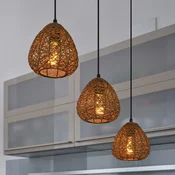 OSRAM viseča svetilka Decor Paper Drop, 3-žarnica, dolga, bež, E27 - Dnevna soba/jedilnica - Podeželska hiša/Rustikalna - Papir/karton