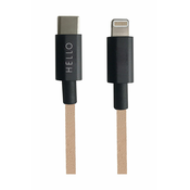 Design Letters kabel za napajanje USB-C Lightning 1 m