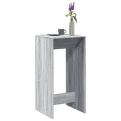 Vidaxl vidaXL Barska miza, siva, hrast sonoma, 51x50x103,5 cm