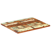 vidaXL Pravokotna mizna plošča 60x70 cm 25-27 mm trden predelan les