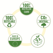 Registrator A4 uski samostojeći CO2 neutral Vivida Esselte 627577 bijeli!!