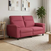 Vidaxl Kavč Vinorodna rdeča 178 x 90 x 95 cm Blago