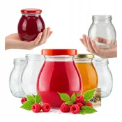 shumee 5X kozarec majo 245 ml z navojnim pokrovčkom, kozarec za med in marmelado