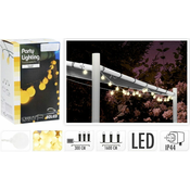 HOMESTYLING Zunanja LED PARTY svetlobna veriga toplo bela 80 LED