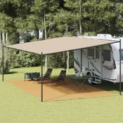 shumee vidaXL Šotorska podloga, pesek, 400 x 700 cm, HDPE