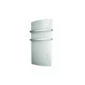 RADIALIGHT kopalniški panelni stenski radiator DEVA. 1500 W (belo steklo)