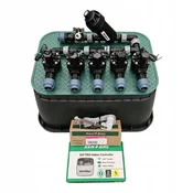Komplet s 5 postajami Rain Bird: zbiralnik s filtrom in kompresorjem, TM2, RSDBex, zbiralnik, PE 20