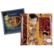 Carmani DEKORATIVNI KROŽNIK GUSTAV KLIMT KISS ART PORCELAN DIZAJN