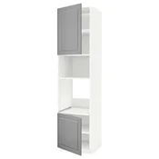 METOD Visoki element za ugradne uredaje, bela/Bodbyn siva, 60x60x240 cm