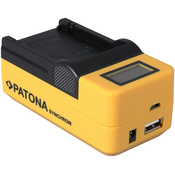 Punjač Patona - Patona - za bateriju Fujifilm NPW-126 LCD, žuti