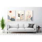 WALLXPERT Dekorativna uramljena MDF slika (3 komada) Mp3 00110 50 x 70