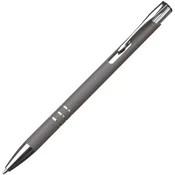 Olovka kemijska metalna gumirana slim new jersey easy 055577 siva