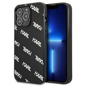 Karl Lagerfeld KLHCP13LPULMBK3 trdi ovitek za iPhone 13 Pro/13 6,1 črn/črn po celotni površini