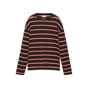 Pull&Bear Majica kremna/rdeča/črna