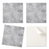 shumee Samolepilne vinilne ploščice s potiskanim šesterokotnim mozaičnim vzorcem 20x20x20 cm