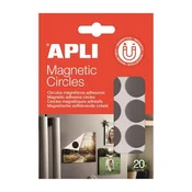 Samolepilni krogi, magnetni, 20 kosov/paket, dvostranski, APLI