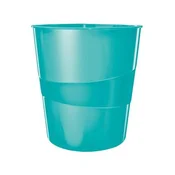 Leitz Koš za odpadke WOW, plastika, 15 l, ledeno modra