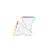 Trust GU-10 DUO-PACK RGBCW LED SPOT WI-FI Smarter WiFi LED-Strahler, weiß und farbig, Fassung GU10, von Ihrem Smartphone/Tablet zu steuern