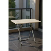 Hanah Home sklopivi sto ZVHR-KTRM, beli mermer