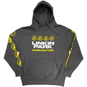 Linkin Park Unshatter (Back Print & Sleeve Print) Charcoal Grey XL Kapuco
