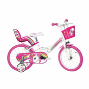 DINO BIKES dekliško kolo 14ˇUnicorn, roza