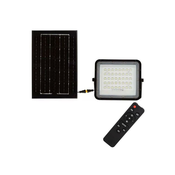 LED Zunanji solarni reflektor LED/6W/3,2V IP65 6400K črna + Daljinski upravljalnik