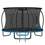 THUNDER Trampolin vrtni – 366 cm, z notranjo varnostno mrežo, lestev, komplet THUNDER ULTRA 12FT BLUE, (5000115956)
