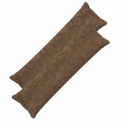 Vidaxl Prevleka za blazino 2 kos HOUTEN Svetlo rjava 40 x 145 cm