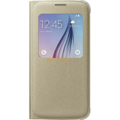 Samsung S-View EF-CG920PFE preklopna torbica Samsung Galaxy S6 G920 zlata - original
